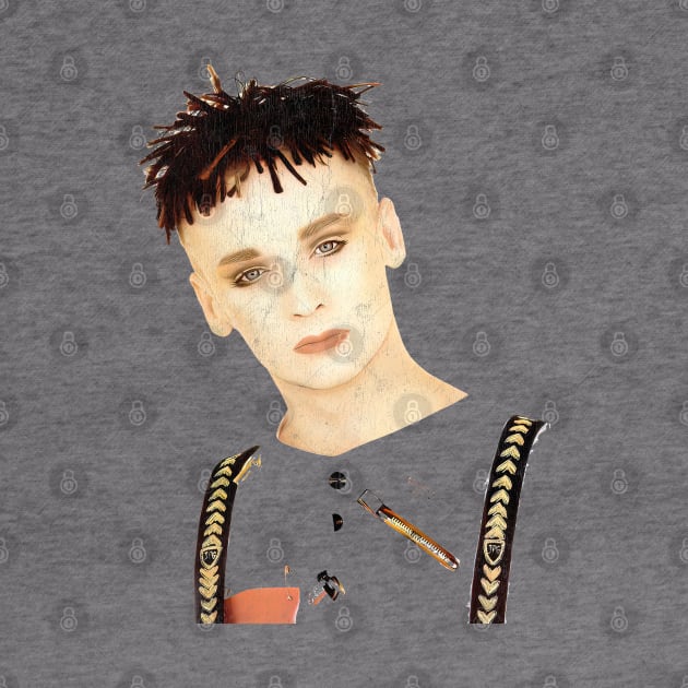 Vintage Style 80s Boy George Fan Art Design by DankFutura